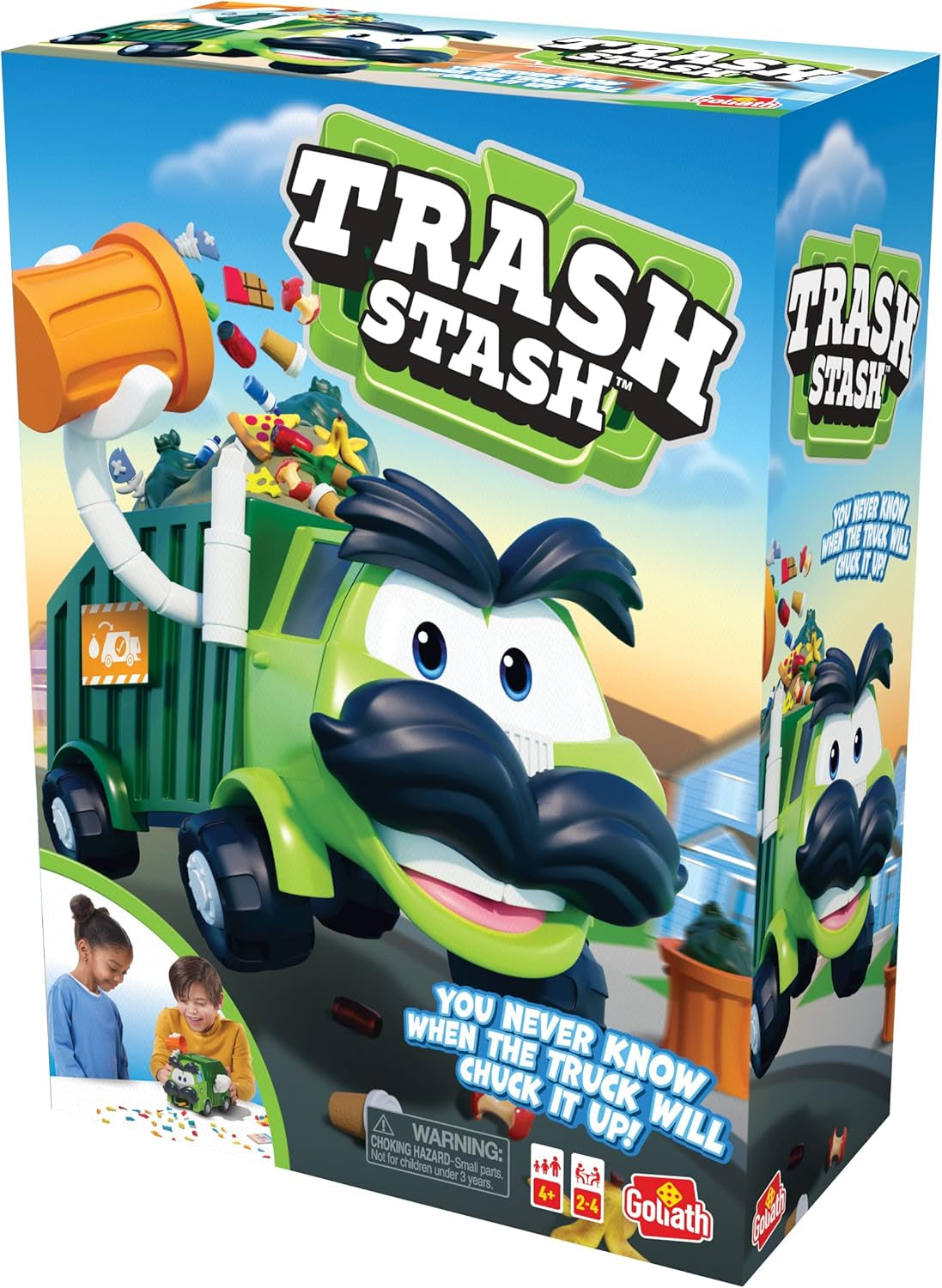 Trash Stash: You Never Know When the Truck Will Chuck It Up! | Kids Action Games | for 2-4 Players | Ages 4+