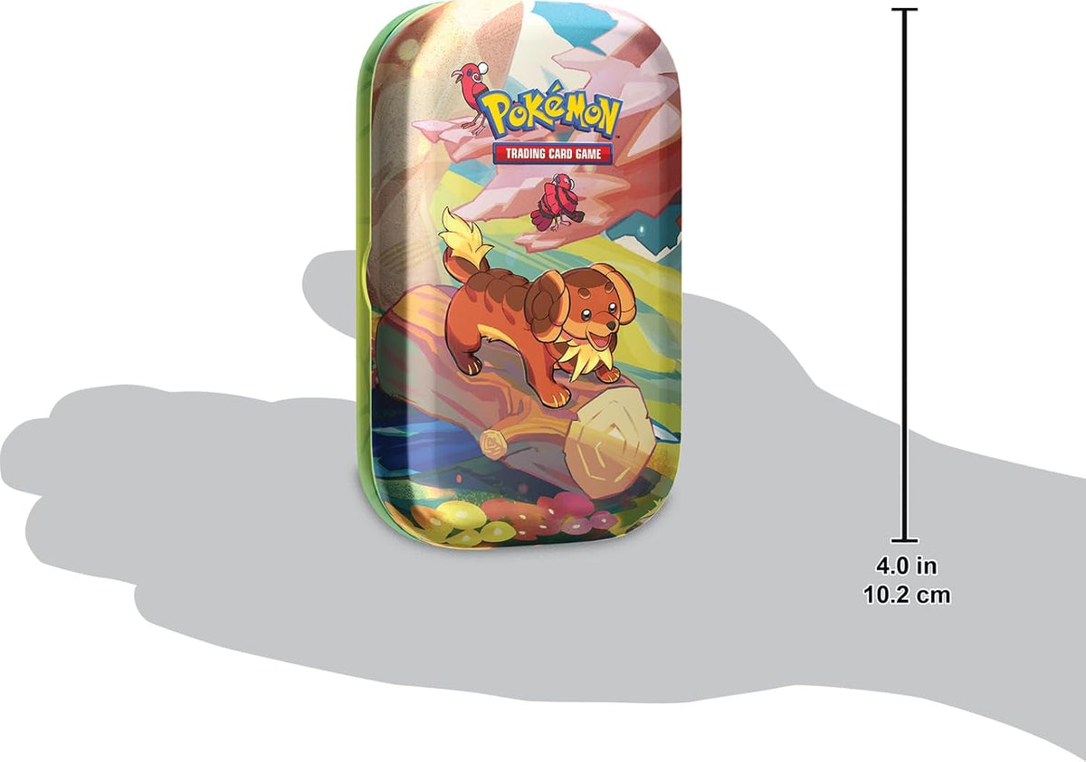 TCG: Vibrant Paldea Mini Tin – Dachsbun & Oricorio (2 Booster Packs, 1 Sticker Sheet)