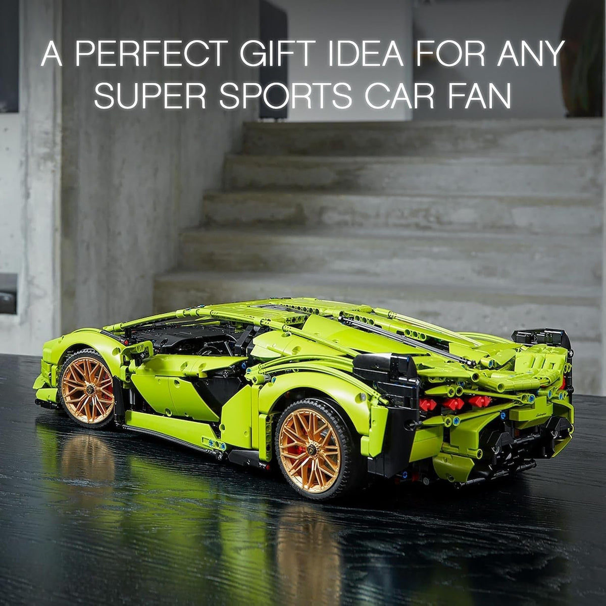 Technic Lamborghini Sián FKP 37 Race Car Model Building Kit for Adults, Idea for Men and Women, Advanced Collectible Set 42115