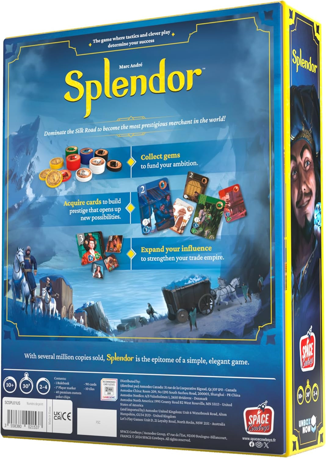 UNBOX NOW | Splendor | Board Game | Ages 10+ | 2 to 4 Players | 30 Minutes Playing Time
