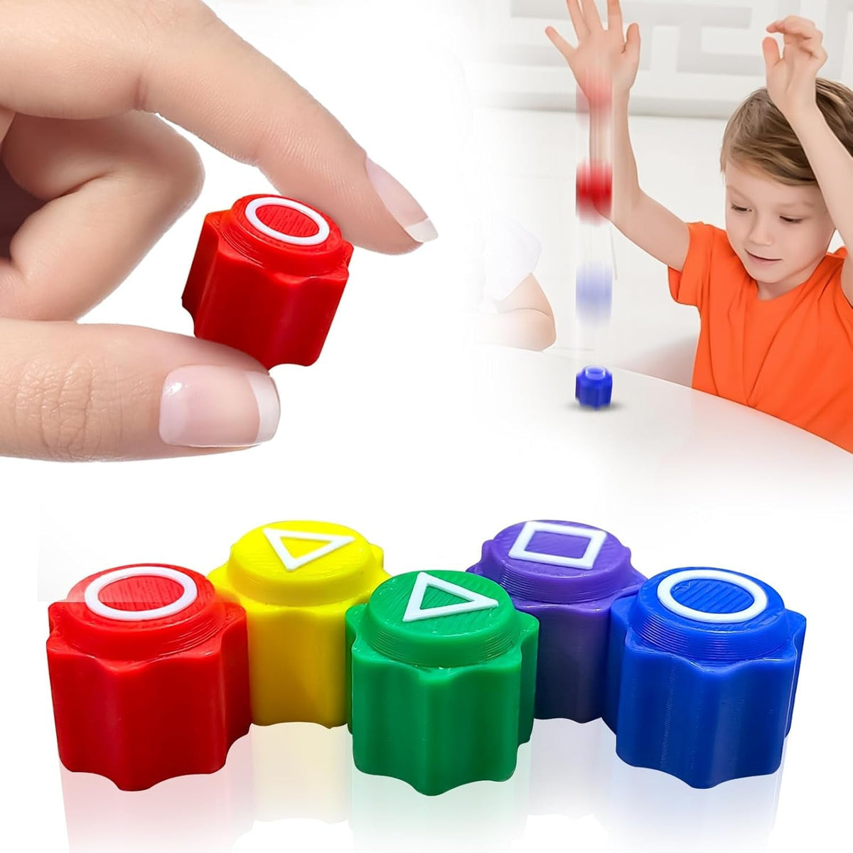 Squid Ga Me, Traditional Gonggi Game Play Game with Colorful Pebbles, Fun Gonggi Korean Game for Family Kids and Adults