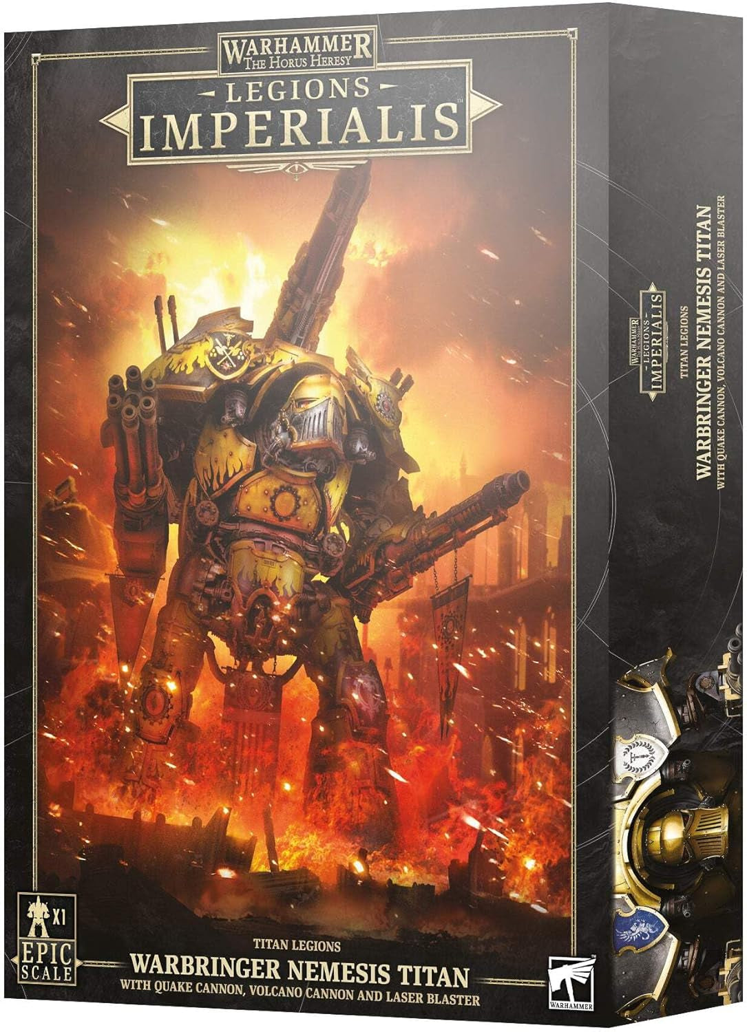 '- Warhammer - Legions Imperialis - Warbringer Nemesis Titan with Quake Cannon, Volcano Cannon and Laser Blaster [EPIC SCALE]