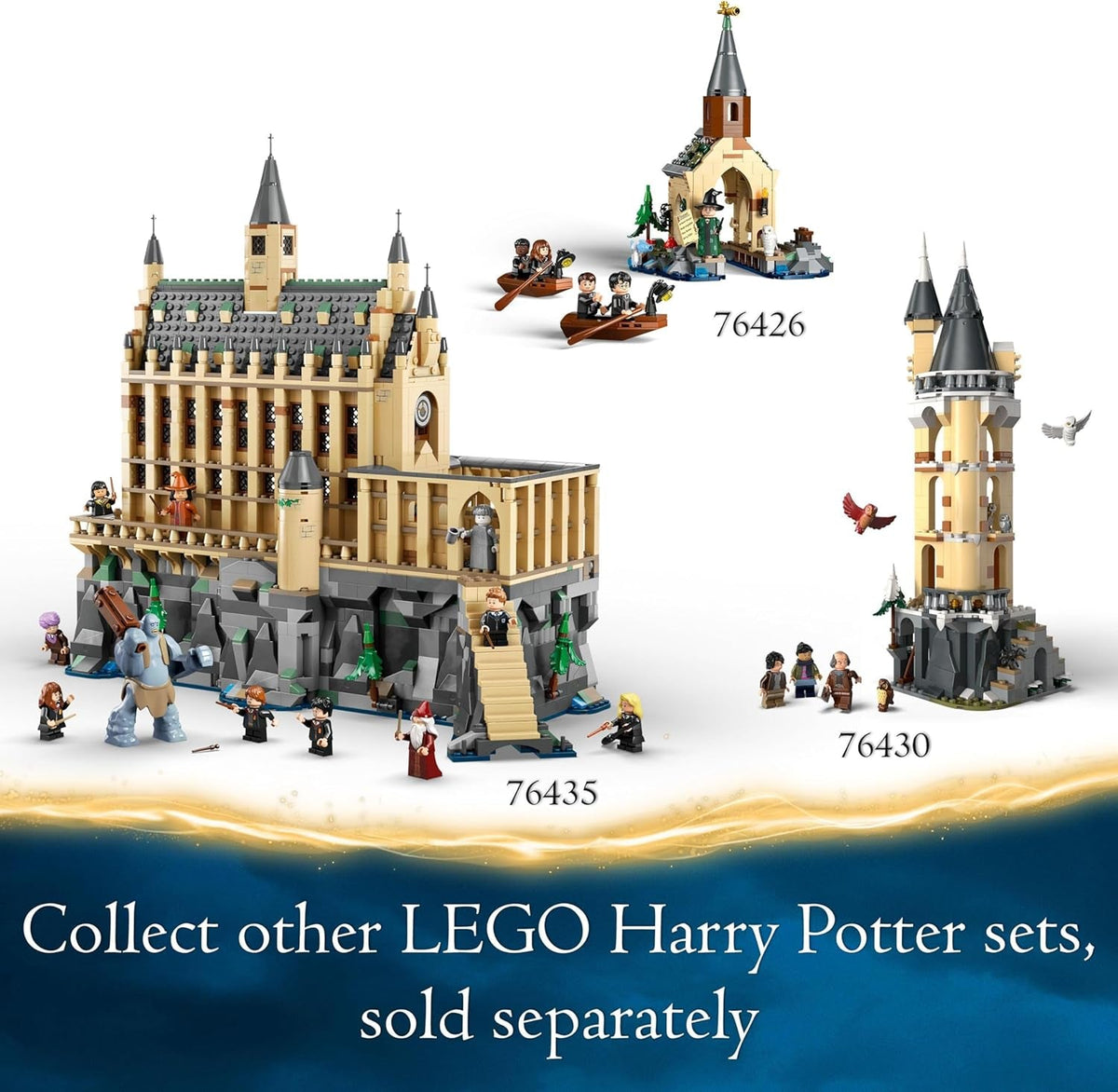 Harry Potter Hogwarts Castle: the Great Hall Set, Collectible Toy Playset for Kids, Boys & Girls, with 11 Minifigures Incl. Hermione Granger and Ron Weasley, Wizarding World Gift for Fans 76435