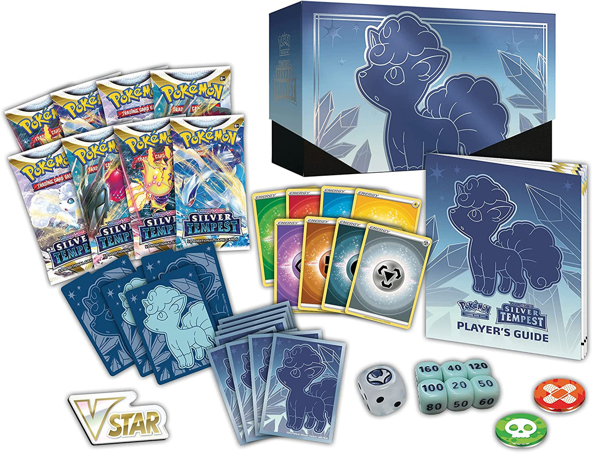 TCG: Sword & Shield—Silver Tempest Elite Trainer Box (8 Boosters Premium Accessories)