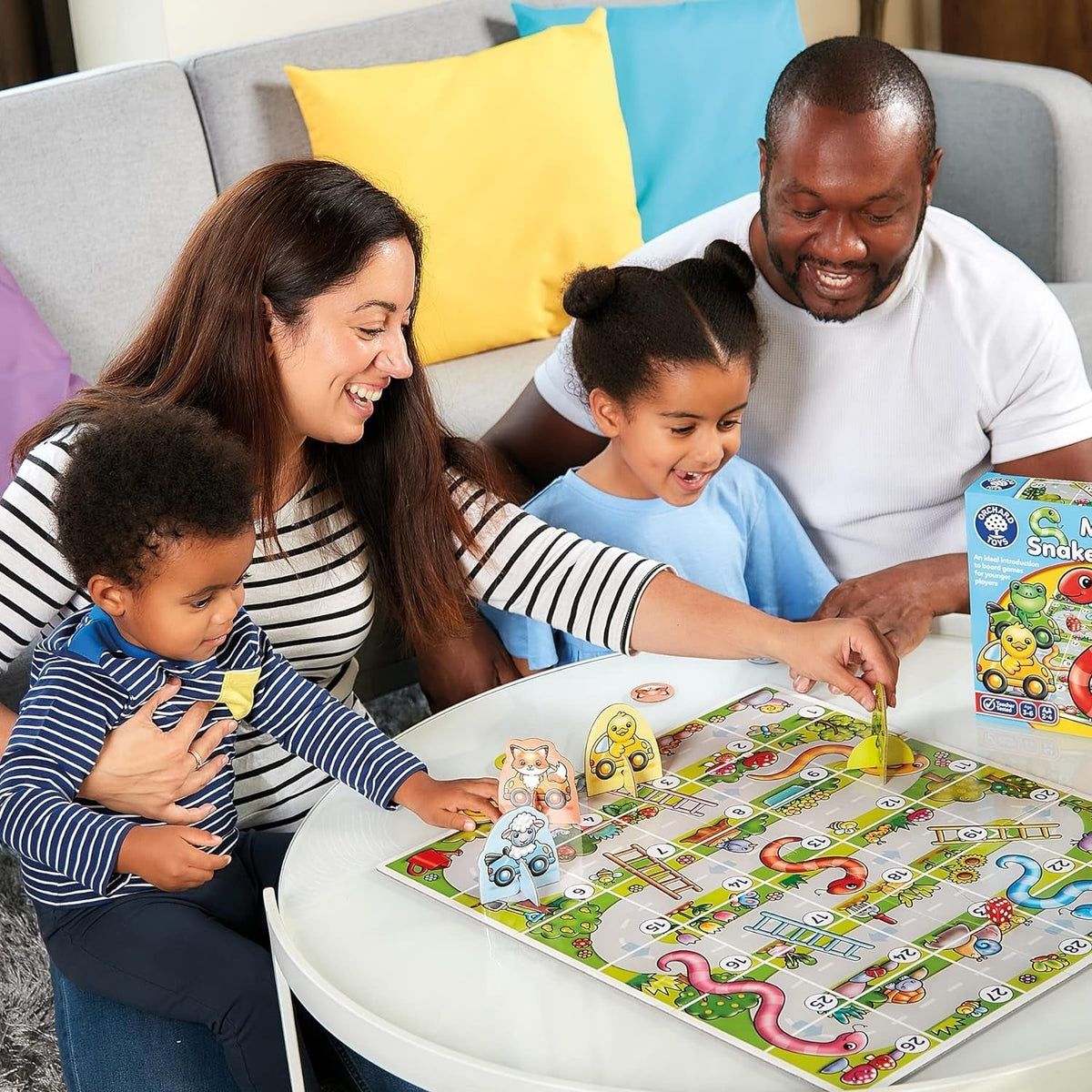 My First Snakes & Ladders Game for Kids - Large Toddler Games W/Giant Colourful 3D Playing Pieces - Children'S and Kids Board Games Age 3-6 Years - for 2-4 Players