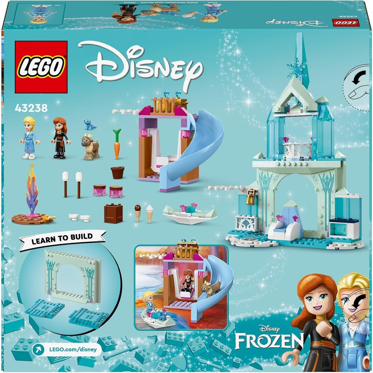 ǀ Disney Princess Elsa’S Frozen Castle Buildable Toy for 4 plus Year Old Girls and Boys, Includes Princess Elsa and Anna Mini-Doll Figures and 2 Animal Toys, Fun Birthday Gift 43238