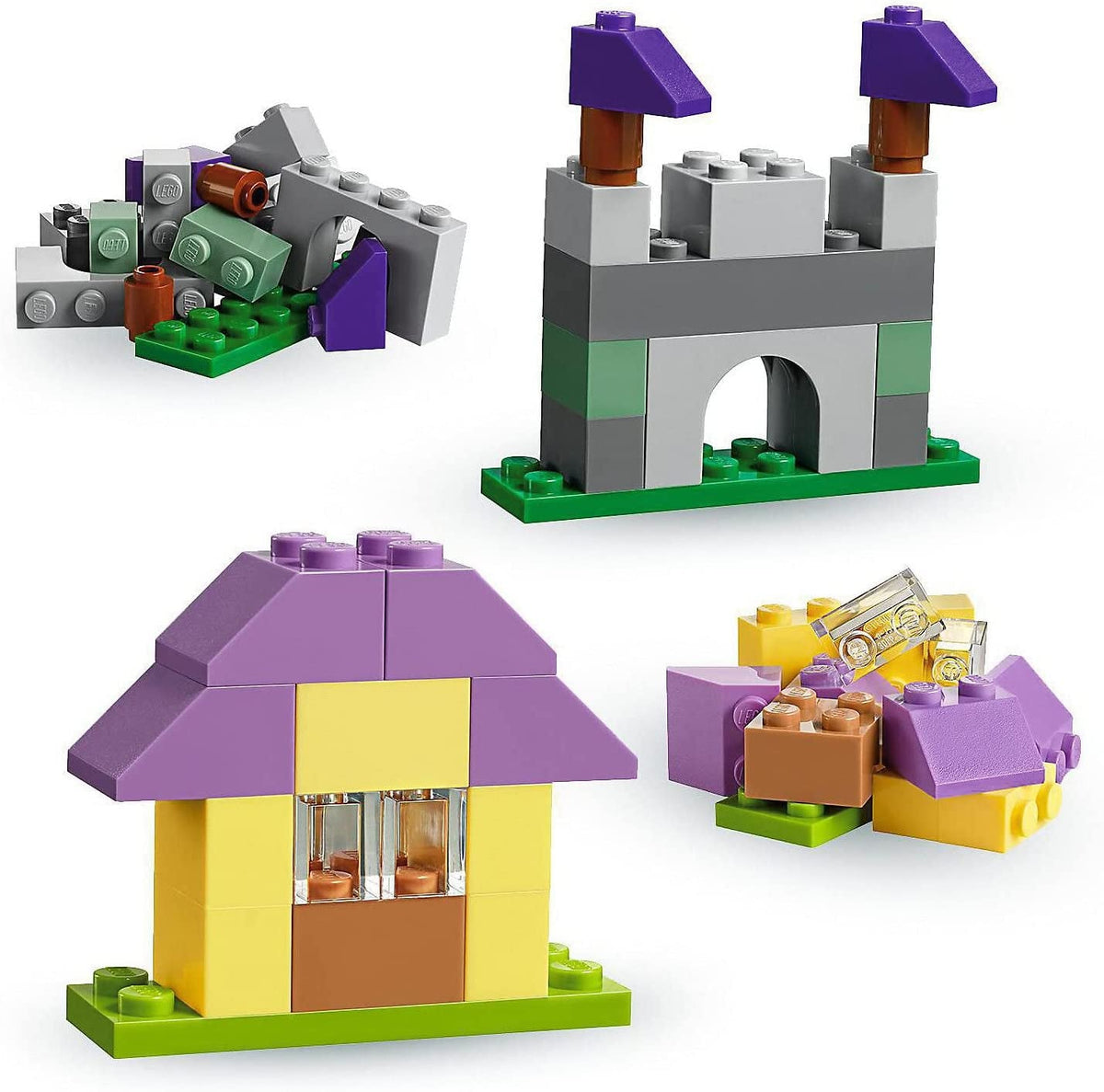 10713 Classic Creative Suitcase, Toy Storage Case with Fun Colourful Building Bricks, Gifts for 4 plus Year Old Kids, Boys & Girls