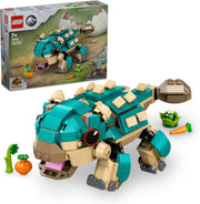 Jurassic World Baby Bumpy: Ankylosaurus Dinosaur Toy for Camp Cretaceous Fans and 7 plus Year Old Kids, Creative Adventure Set for Independent Play, Gift for Boys and Girls 76962