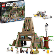 Star Wars: a New Hope Yavin 4 Rebel Base Set with 10 Minifigures Including Luke Skywalker, Princess Leia, Chewbacca, plus 2 Droid Figures, Y-Wing Starfighter and Command Room 75365