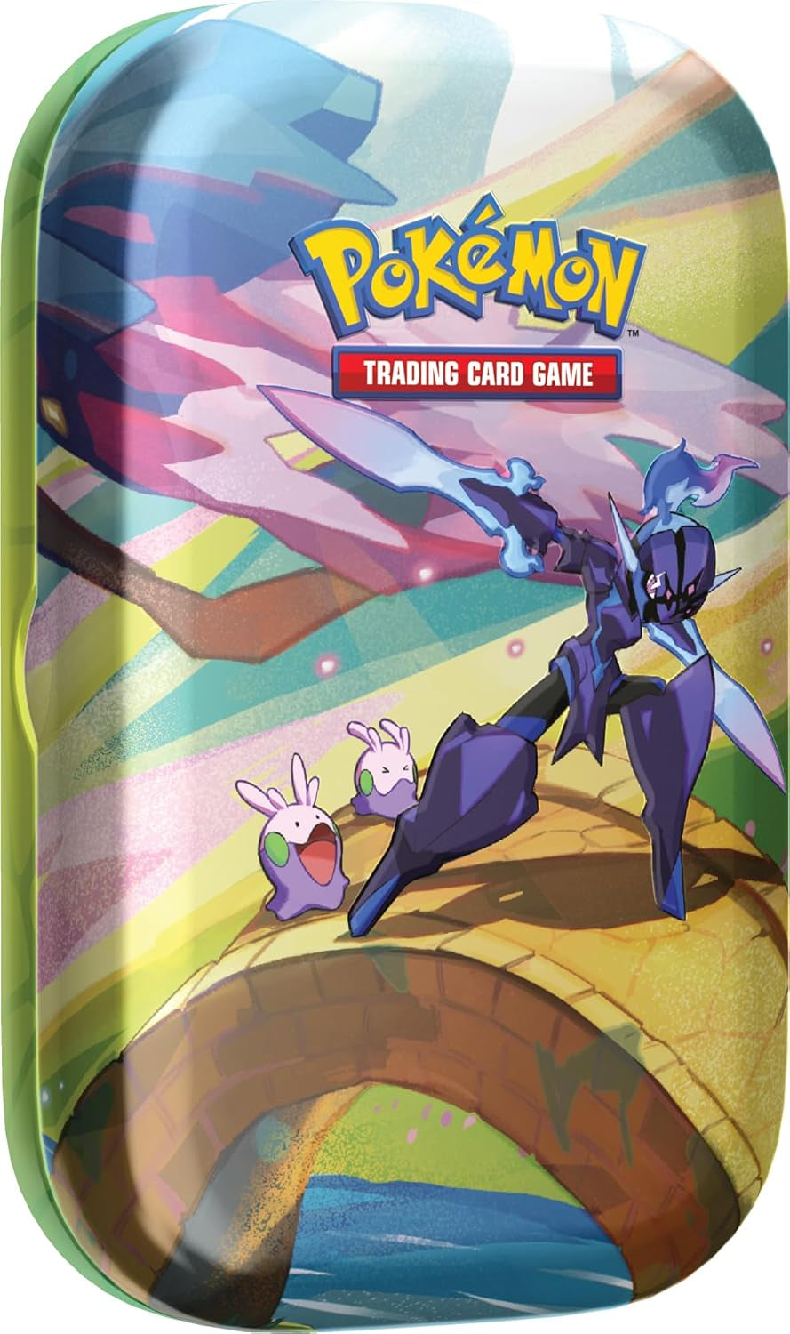 TCG: Vibrant Paldea Mini Tin – Ceruledge & Goomy (2 Booster Packs, 1 Sticker Sheet)