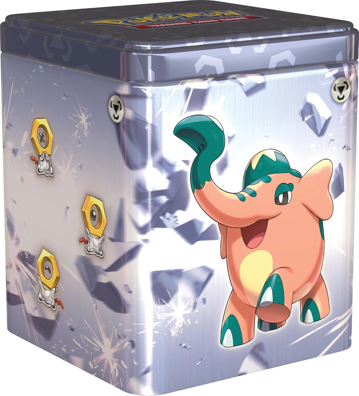 TCG: Metal Stacking Tin (3 Booster Packs & 2 Sticker Sheets)