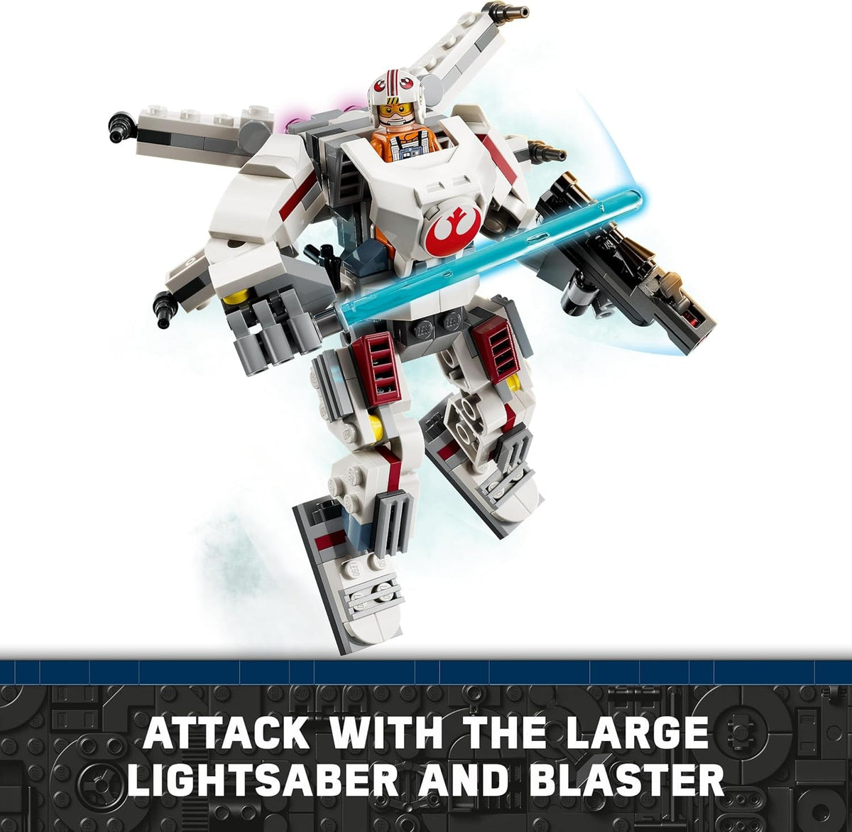 Star Wars Luke Skywalker X-Wing Mech, Collectible Building Toy for 6 plus Year Old Boys, Girls & Kids, with a Character Minifigure for Fantasy Action-Adventures, Small Creative Gift Idea 75390