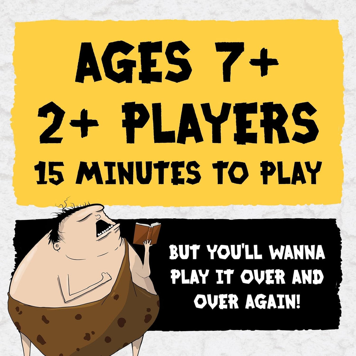 Poetry for Neanderthals by  - 2+ Players - Ages 7+ - 15 Minutes to Play - Competitive Word Guessing Game - Party Game, Ideal for Family Night, Kid and Adult