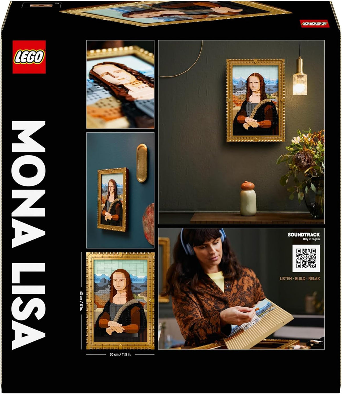 Art Mona Lisa Painting Set, Wall Model Kit for Adults to Build, Home, Living Room or Office Décor Idea, Creative Activity Gift for Men, Women, Him or Her 31213