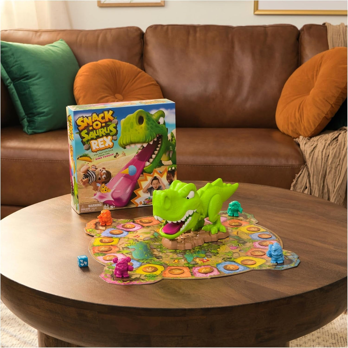 Snack-O-Saurus Rex – an Interactive Board Game for Snack Lovers & Dino Fans, Funny Family Game, Board Game for Family Game Night, for Kids Aged 5 & Up