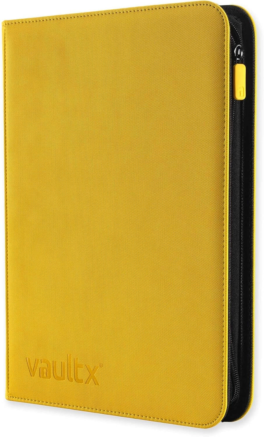 Premium Exo-Tec Zip Binder - 9 Pocket with 20 Double-Sided Pages for 360 Side-Loading Slot Trading Card Album Folder - Board, Collectible and Trading Card Games (Yellow)
