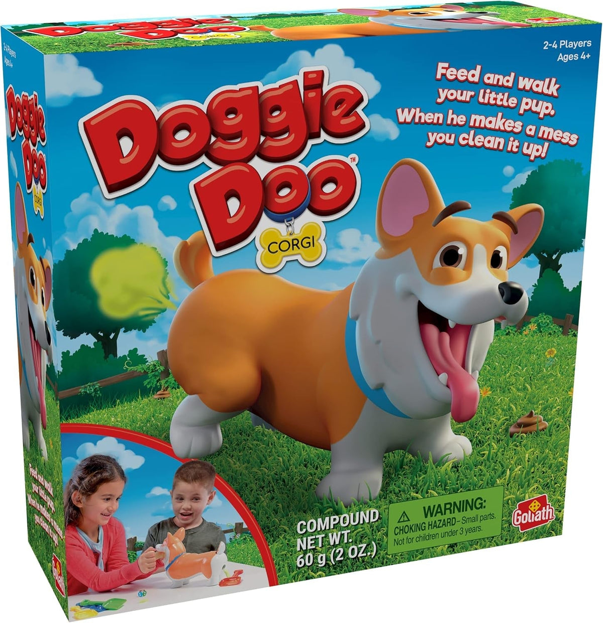 Games - Doggie Doo Corgi, Feed the Doggie and Collect His Doo to Win, Kids Action Game, for 2-4 Players, Ages 4+