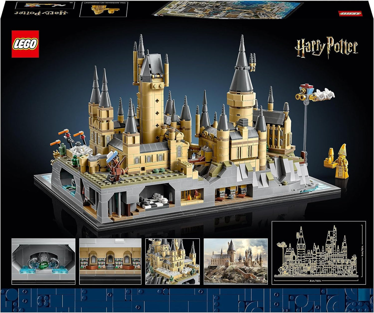 Harry Potter Hogwarts Castle and Grounds - Collectible Set for Adults Incl. Main & Astronomy Towers, Great Hall, Chamber of Secrets & Architect Minifigure - 76419