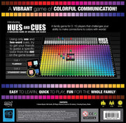 | Hues and Cues | Guessing Board Game | Ages 8+ | 3-10 Players | 30 Minutes Playing Time