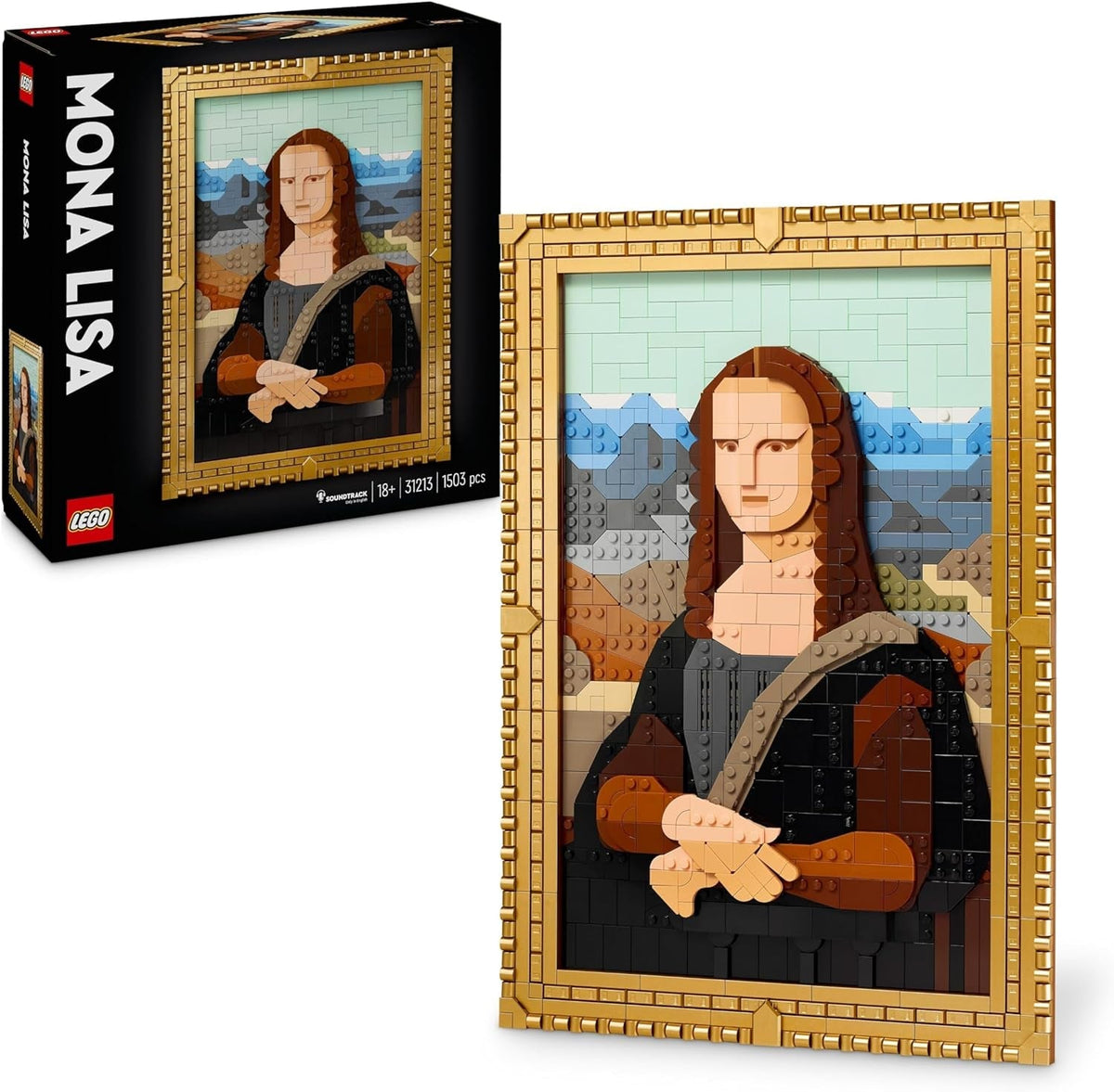 Art Mona Lisa Painting Set, Wall Model Kit for Adults to Build, Home, Living Room or Office Décor Idea, Creative Activity Gift for Men, Women, Him or Her 31213