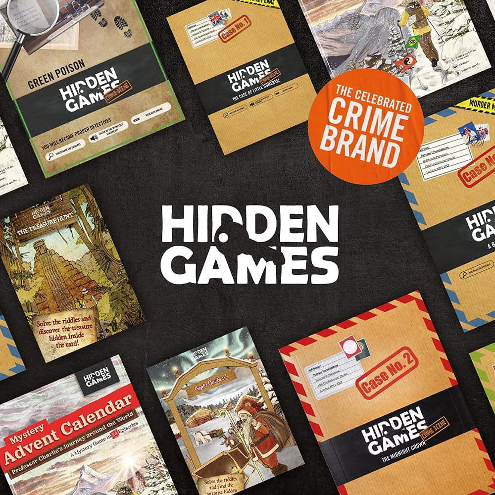 Crime Scene - Case No. 2 - the MIDNIGHT CROWN - British UK - Murder Mystery Game, Exciting Detective Game