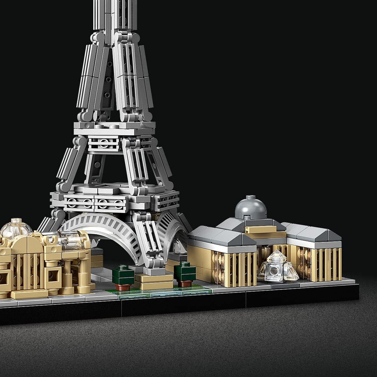 Architecture Paris Model Building Set for Adults with Eiffel Tower and the Louvre Model, Skyline Collection, Office Home Décor, Collectible Gift Idea for Women, Men, Her or Him 21044