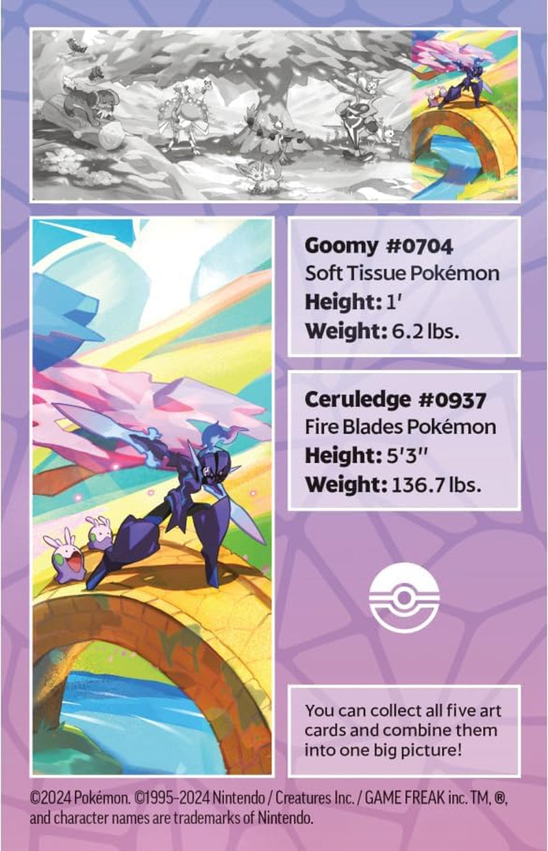 TCG: Vibrant Paldea Mini Tin – Ceruledge & Goomy (2 Booster Packs, 1 Sticker Sheet)