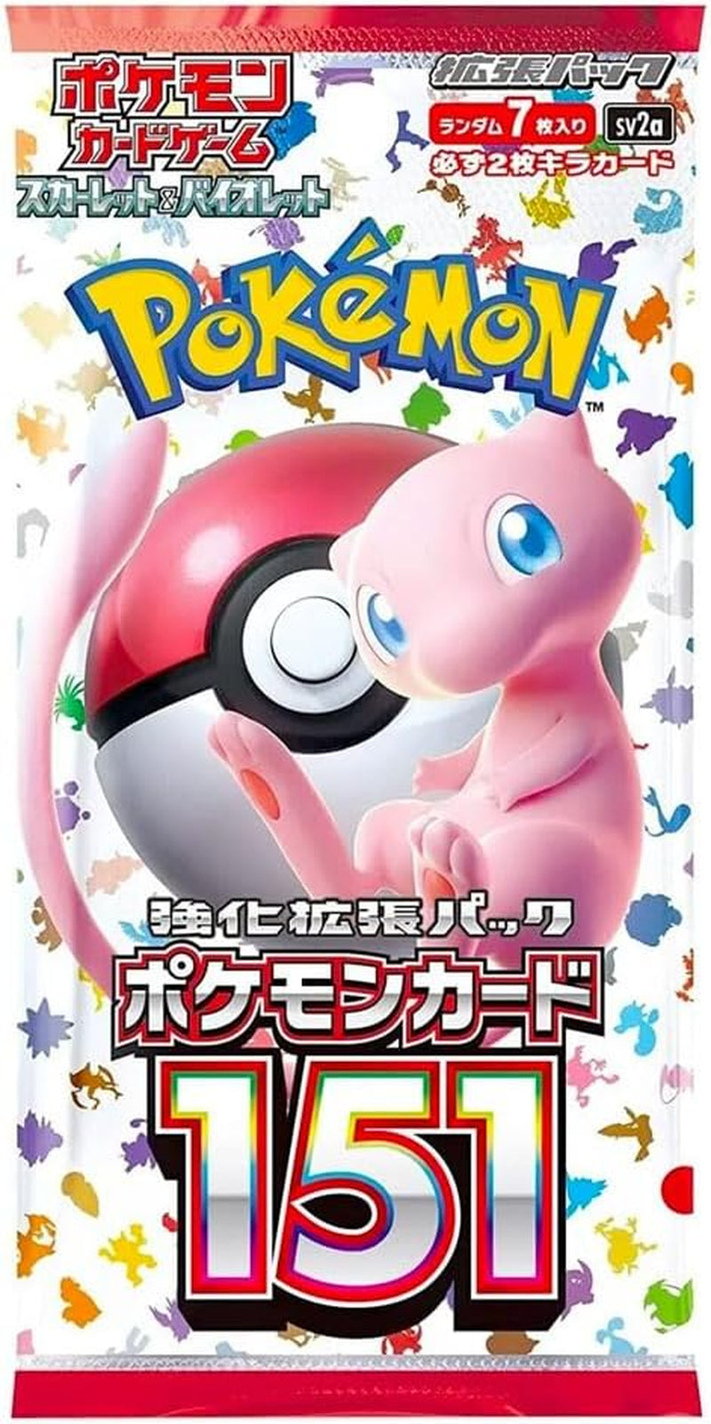 (1 Pack) Pokemon Card Game Japanese 151 Sv2A Booster Pack (7 Cards per Pack)
