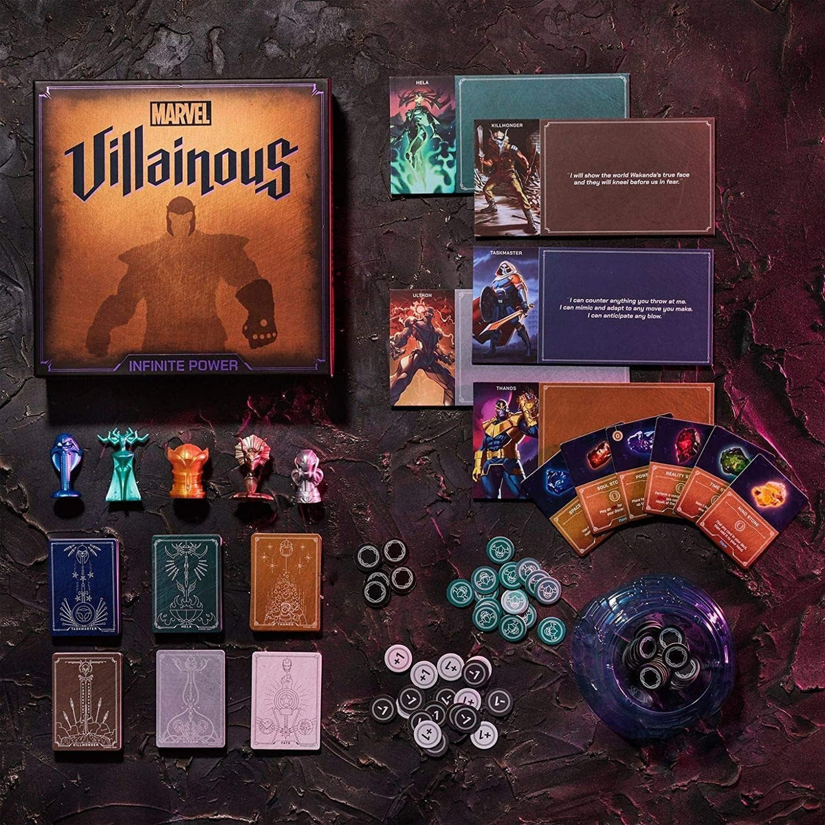 Marvel Villainous Infinite Power - Strategy Board Games for Adults and Kids Age 12 Years up - Can Be Played as a Stand-Alone or Expansion