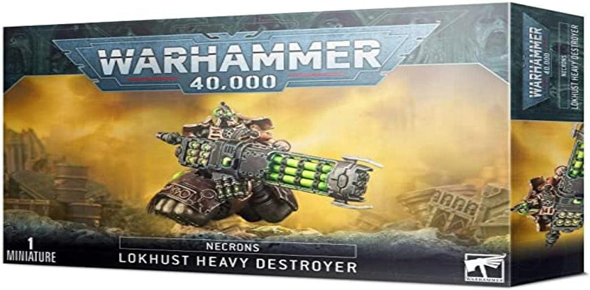 '- Warhammer 40,000 - Necrons Lokhusts Heavy Destroyer, All Grey