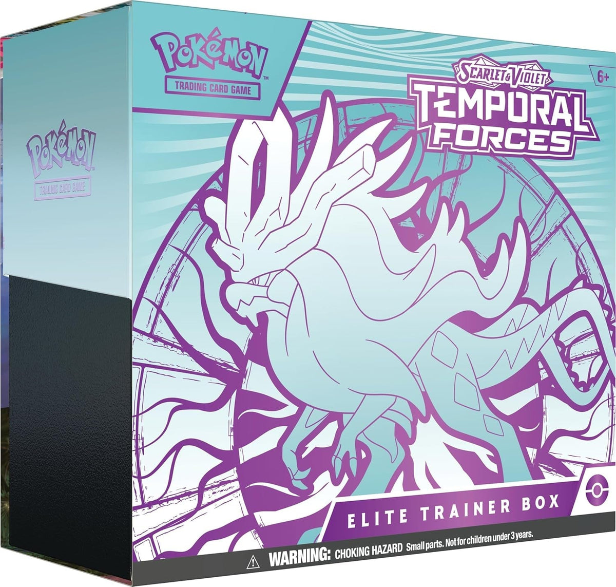 TCG: Scarlet & Violet—Temporal Forces Elite Trainer Box – Walking Wake (1 Full-Art Flutter Mane Promo Card, 9 Boosters & Premium Accessories)