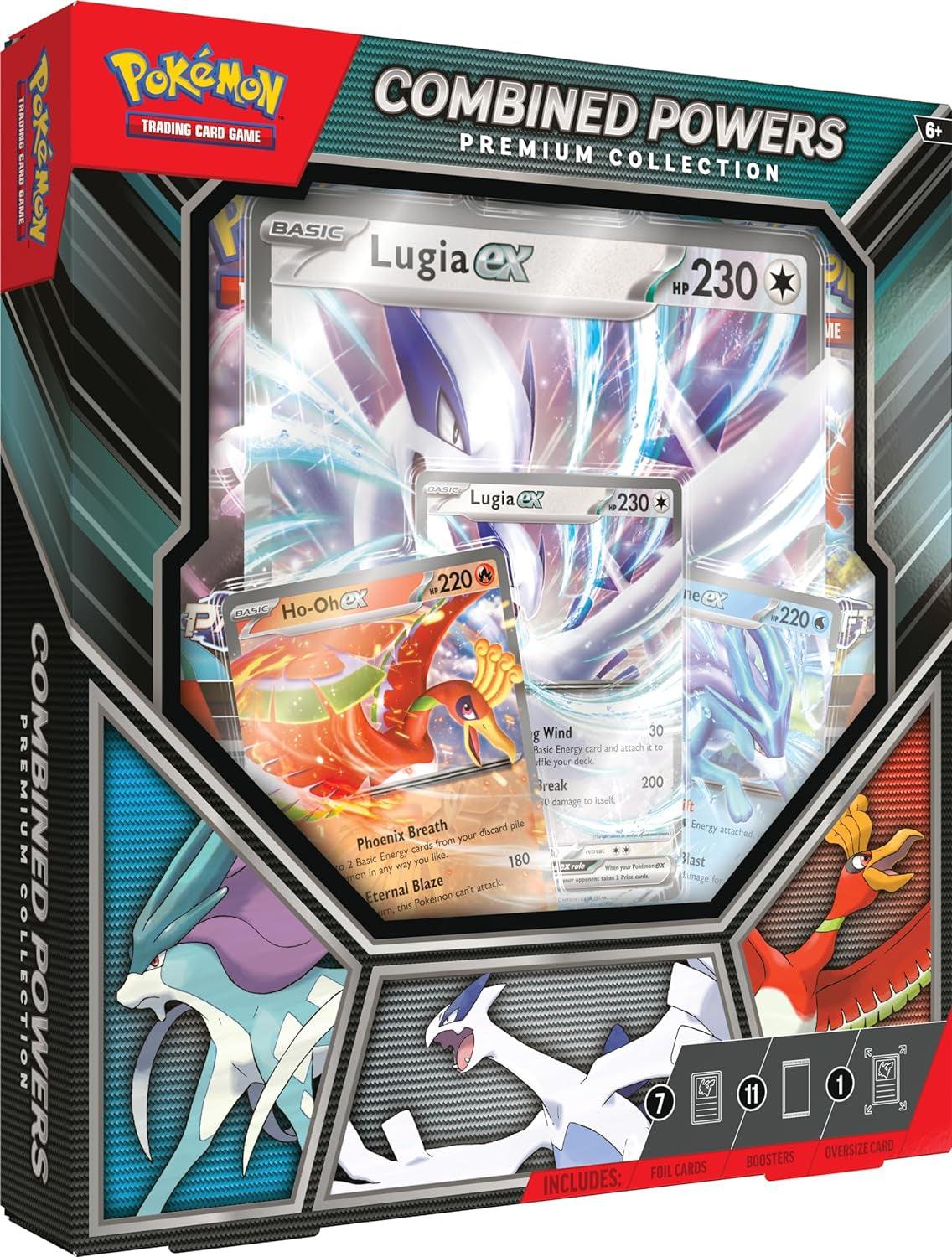 TCG: Combined Powers Premium Collection – English Language (7 Foil Cards, 1 Oversize Card & 11 Booster Packs)