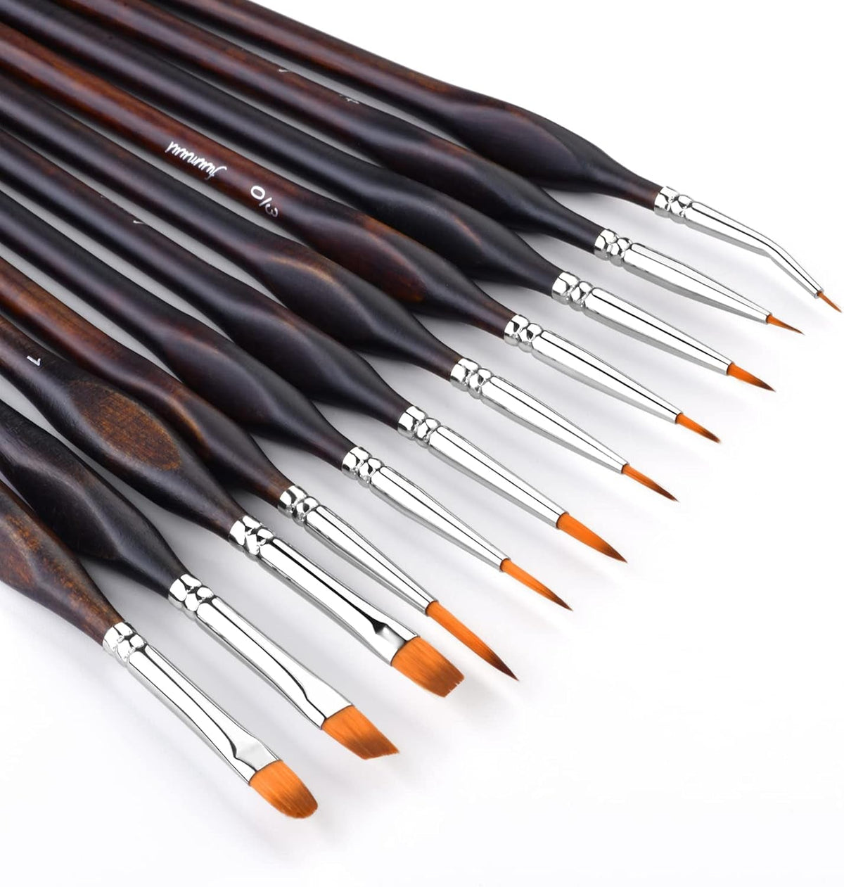 Detail Paint Brush Set-11Pcs Fine Paint Brushes,Miniature Micro Paint Brushes for Miniature Figure,Model Painting,Fine Detailing,Art Painting