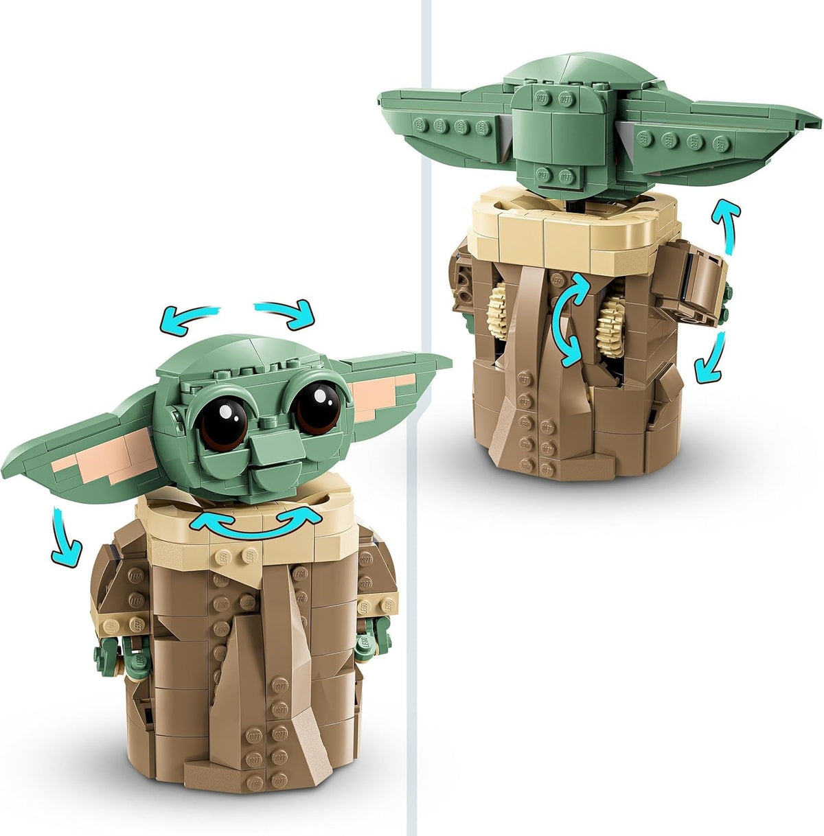Star Wars 75403 Grogu with Hover Pram Building Toy Set, Collectible Character Figure for the Mandalorian TV Show Fans, Display Gift Idea for 10+ Year Old Boys & Girls