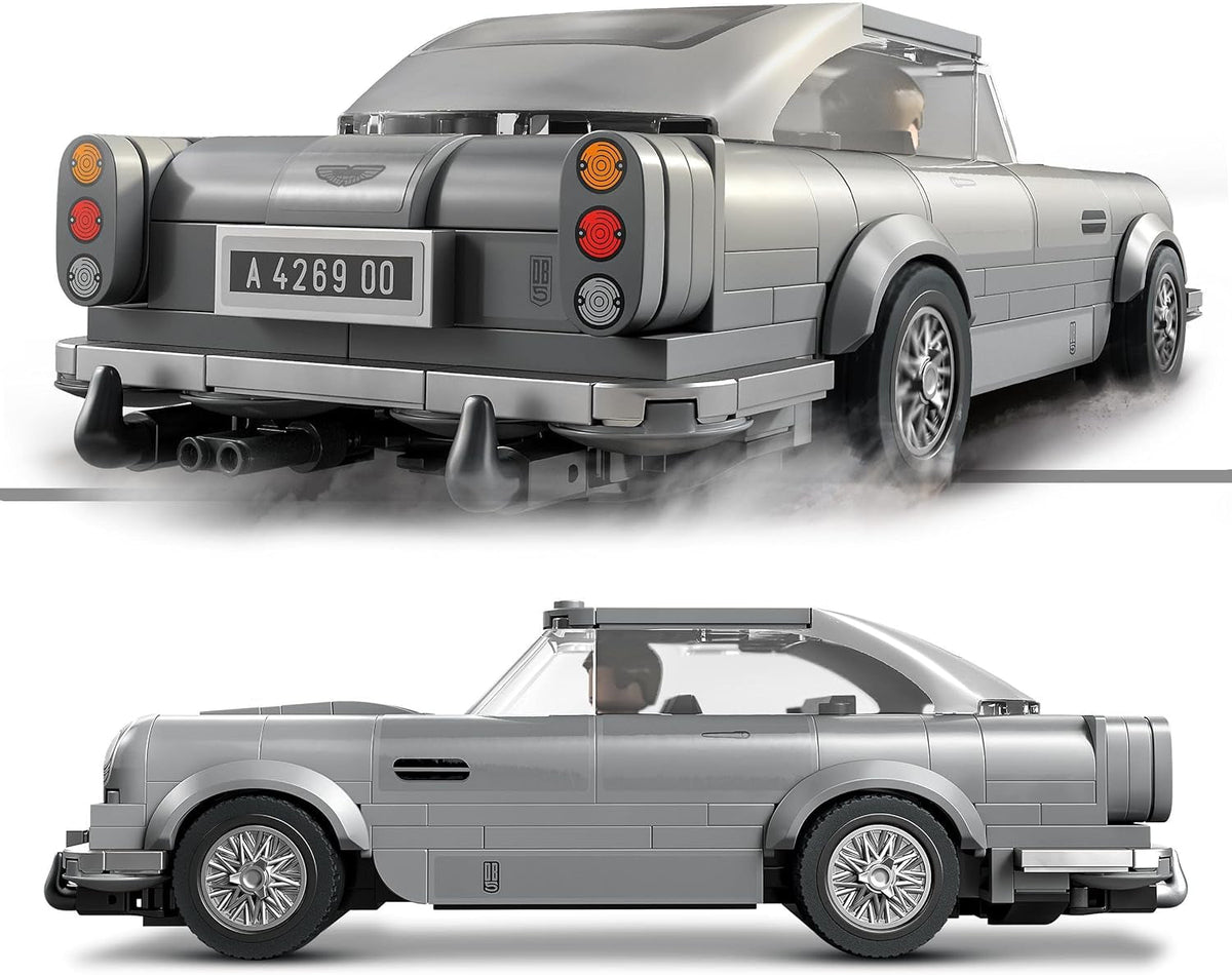 76911 Speed Champions 007 Aston Martin DB5 James Bond Replica Toy Car Model Kit Kids with Minifigure, No Time to Die Movie Collectible Set