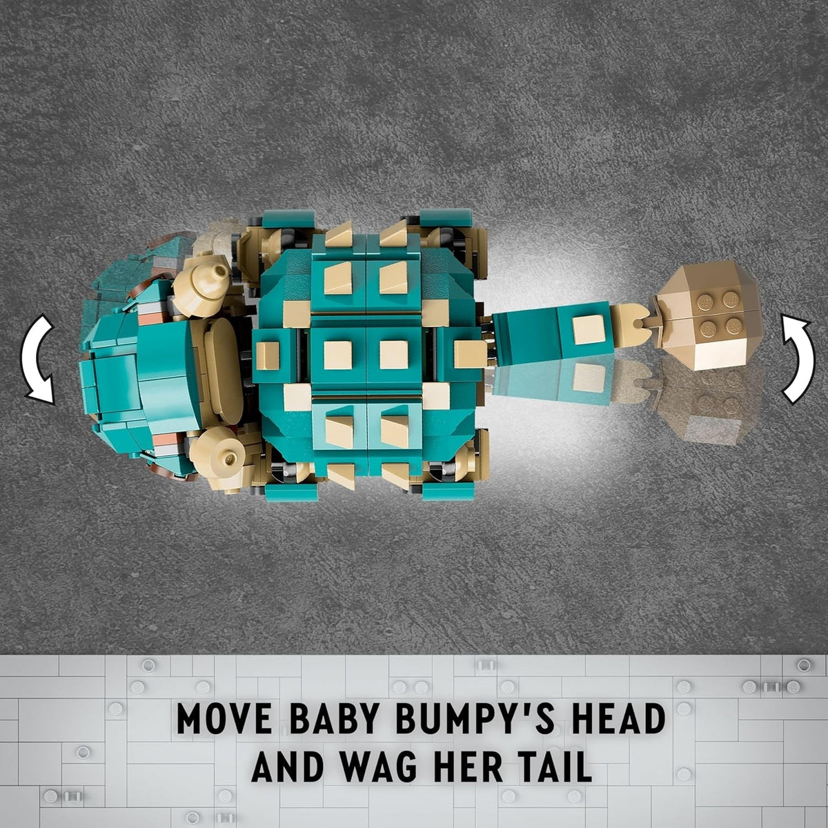 Jurassic World Baby Bumpy: Ankylosaurus Dinosaur Toy for Camp Cretaceous Fans and 7 plus Year Old Kids, Creative Adventure Set for Independent Play, Gift for Boys and Girls 76962