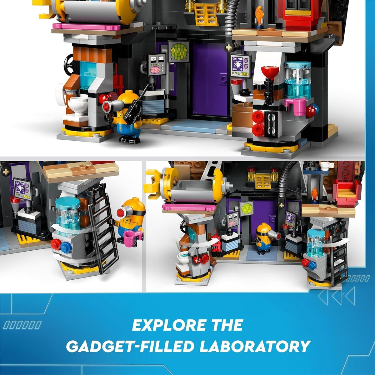 Despicable Me Minions and Gru'S Family Mansion, Toy House Movie Set for 8 plus Year Old Boys & Girls Who Love Independent Play, Includes 6 Minifigures and 3 Buildable Figures, Gift Idea 75583