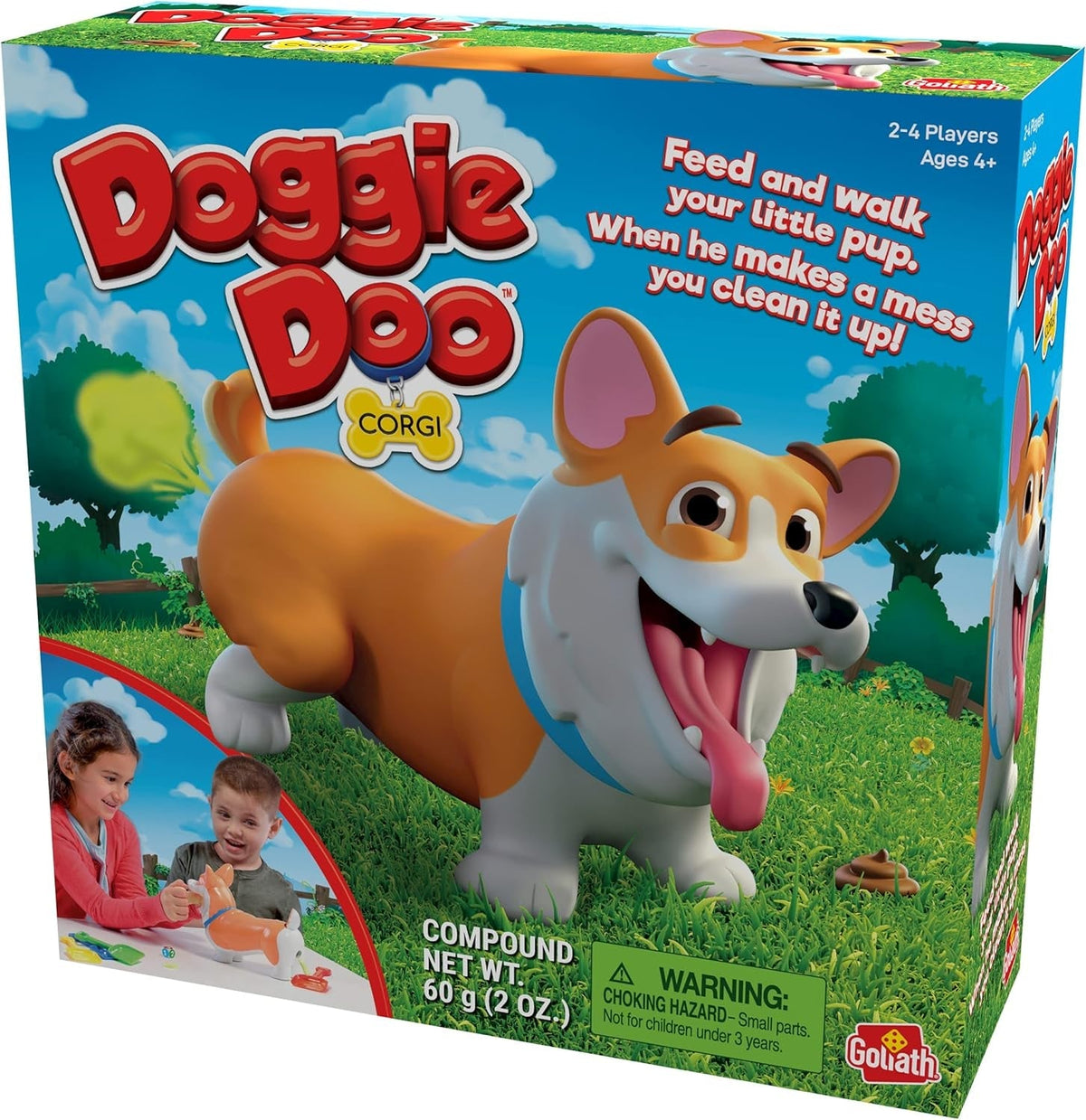 Games - Doggie Doo Corgi, Feed the Doggie and Collect His Doo to Win, Kids Action Game, for 2-4 Players, Ages 4+