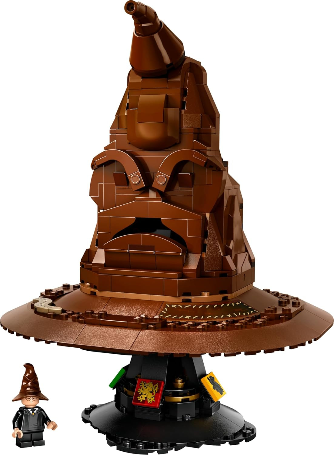 Harry Potter Talking Sorting Hat Set, Model Kit for Adults to Build with 31 Randomised Sounds and a Character Minifigure, Wizarding World Gifts for Men, Women, Him or Her 76429
