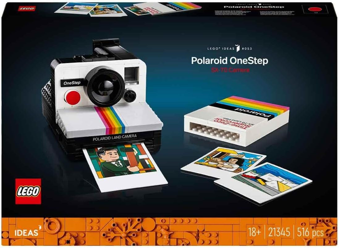 Ideas Polaroid Onestep SX-70 Camera Set for Adults, Collectible Vintage Model Kit to Build with Authentic Details, Creative Activity, Photography Gifts for Men, Women, Him, Her & Teens 21345