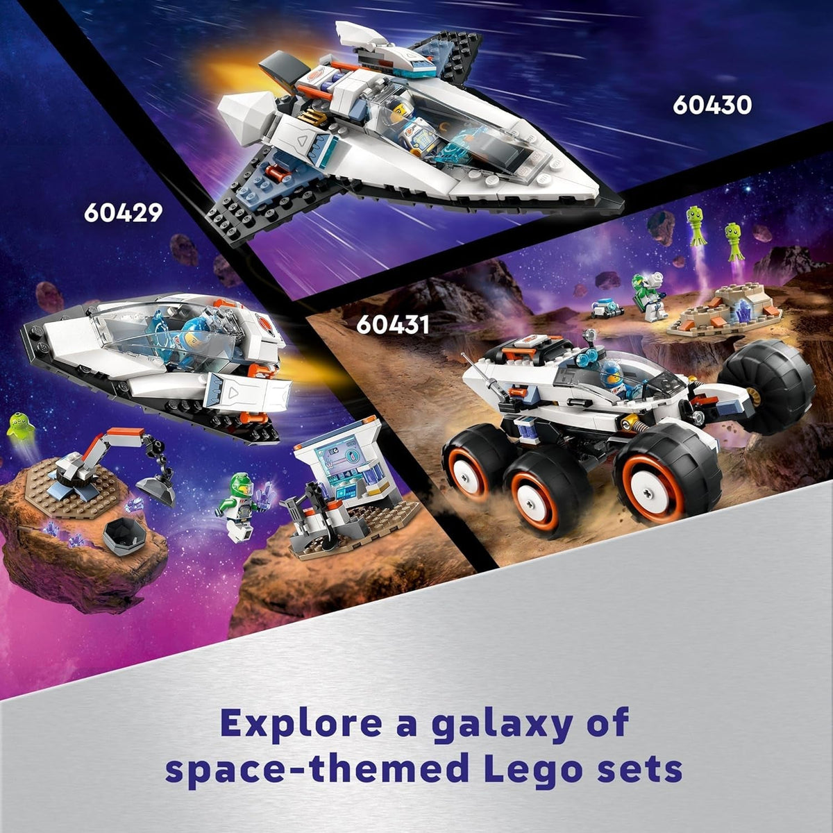 City Interstellar Spaceship Toy Set, Outer Space Building Toys for 6 plus Year Old Boys, Girls & Kids, with Astronaut Minifigure for Imaginative Play, Birthday Gift Idea 60430