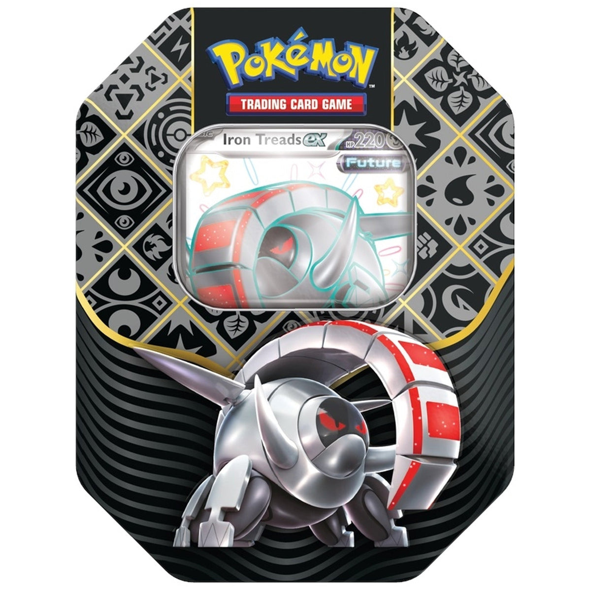 Pokemon TCG Scarlet & Violet Paldean Fates Shiny Iron Treads Ex Tin