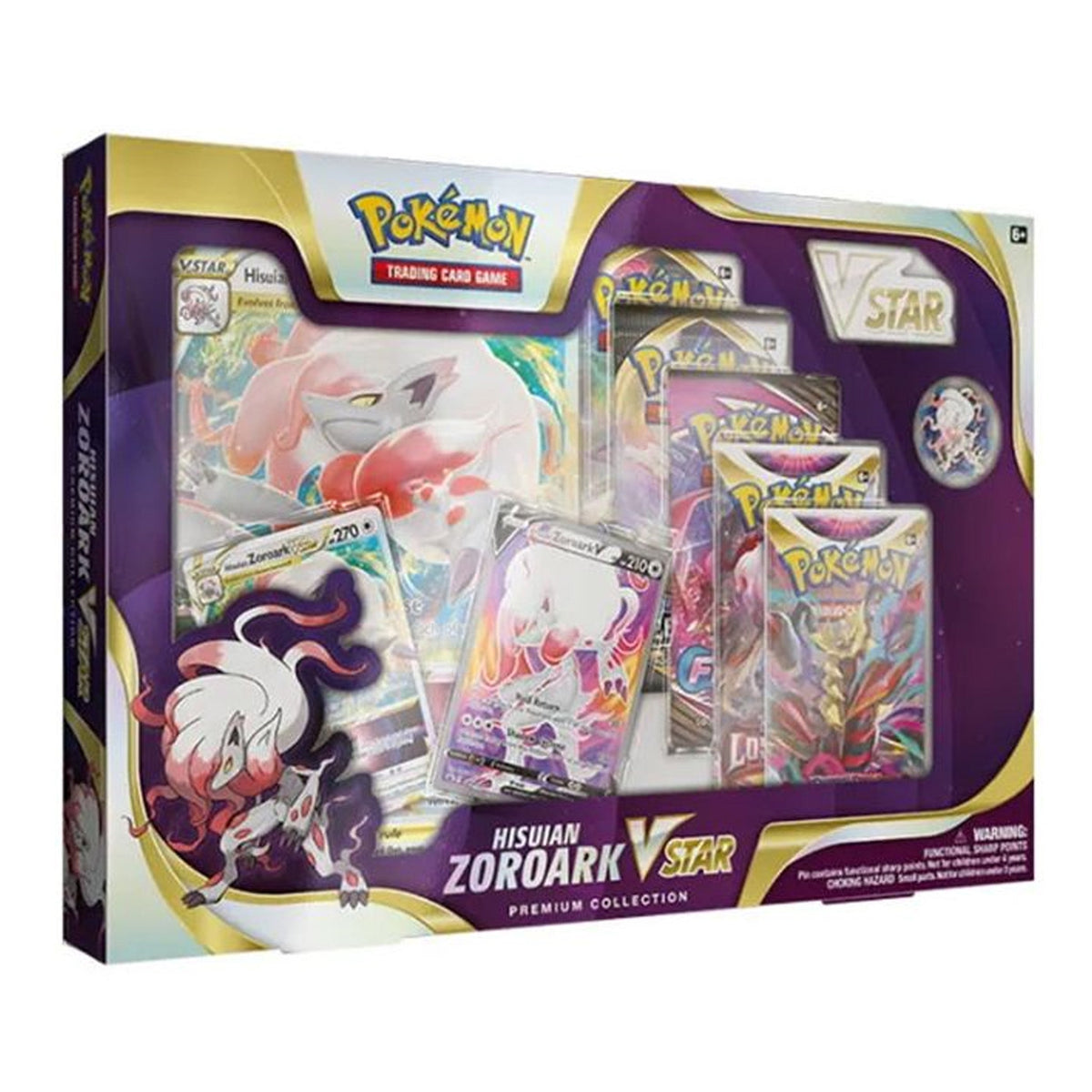 Pokemon TCG Hisuian Zoroark VSTAR Premium Collection