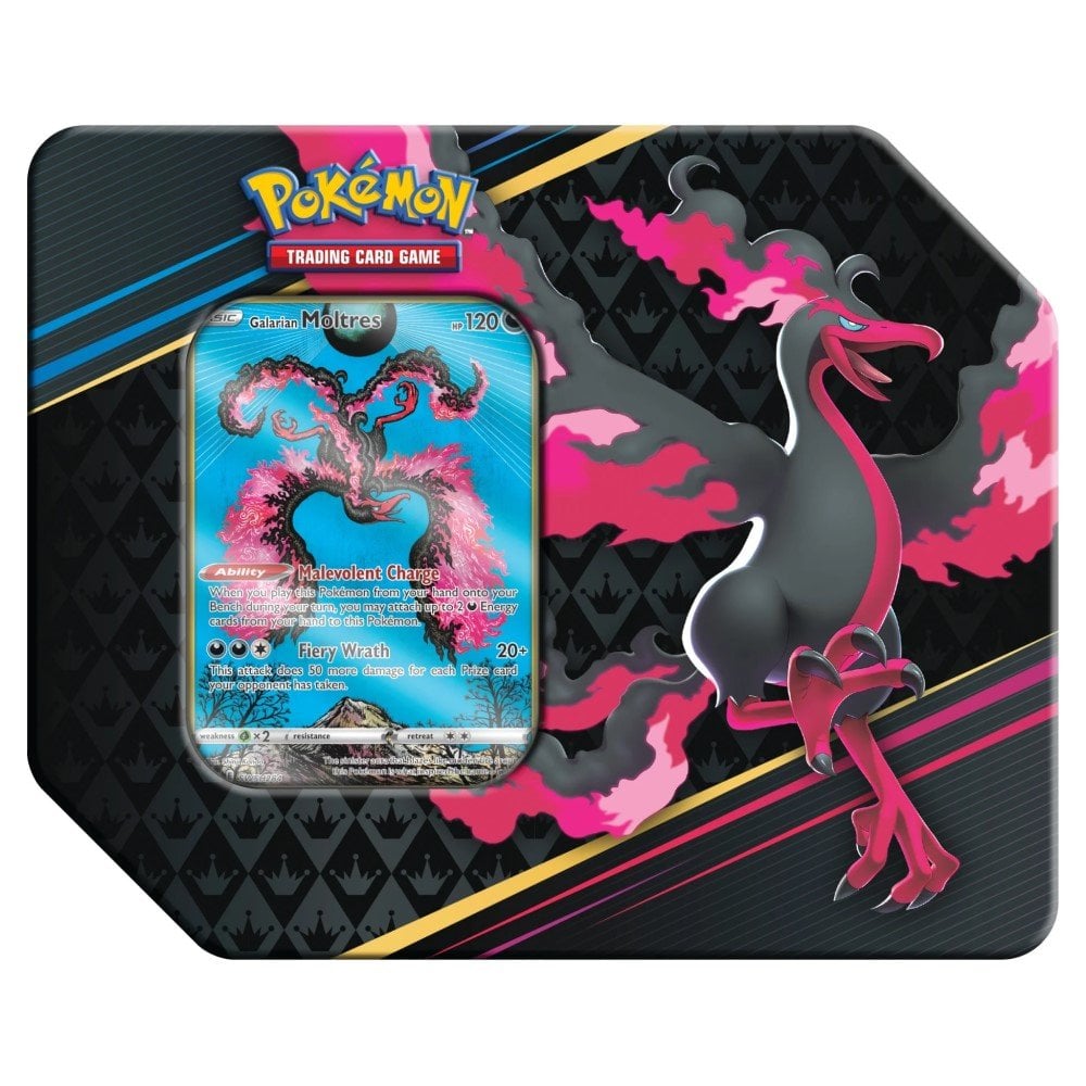 Pokemon TCG Crown Zenith 7" Large Gift Tin Moltres/Articuno/Zapdos
