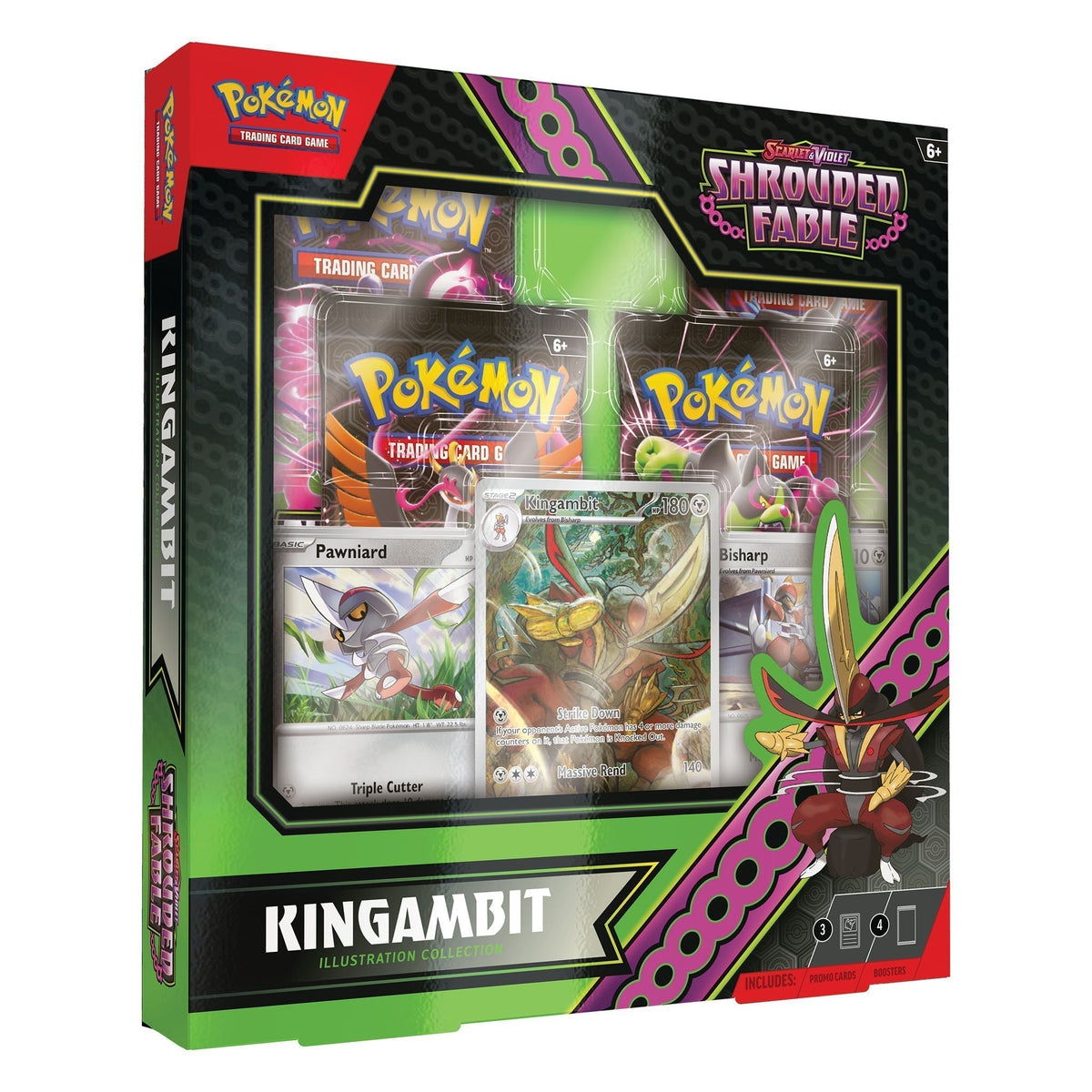 Pokemon TCG Scarlet & Violet Shrouded Fable Kingambit Illustration Collection Box