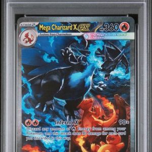 Pokémon Mega Charizard X EX PokéMon Phantasmal Flames Special Illustration Rare #125/094 PSA 10