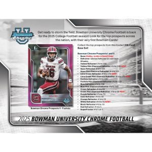 Pokémon Bowman 2025 Bowman Chrome University Football Breakers Delight Box