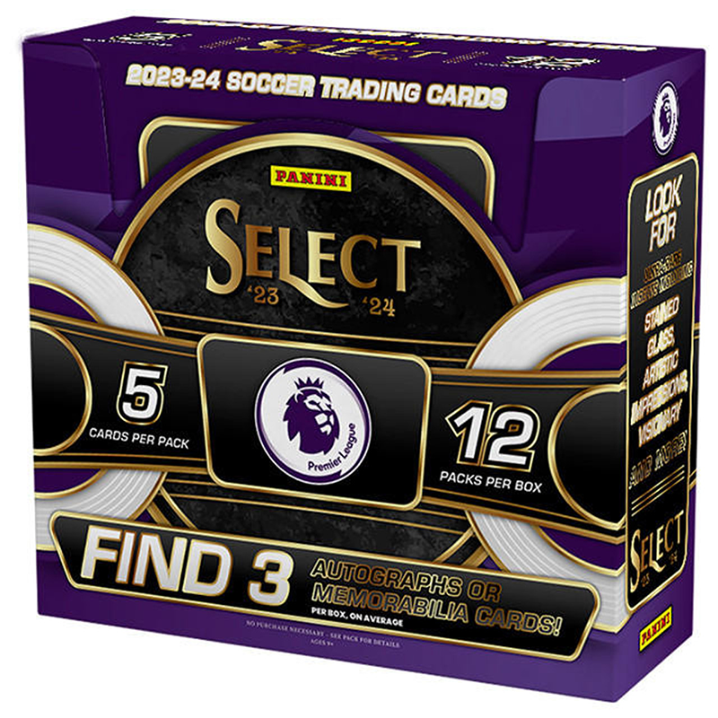 Soccer Panini 2023/24 Panini Select Epl Soccer Hobby 12 Box Case