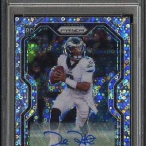 Sports Panini Jalen Hurts 2020 Panini Prizm No-Huddle Rookie Disco Auto PSA 9 Auto 10