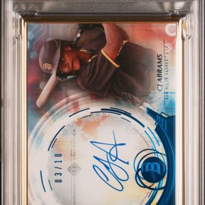 Baseball Bowman Cj Abrams 2022 Bowman Transcendent Variation Rc Auto Blue #'D 03/10 PSA 9